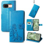 Four-leaf Clasp Embossed Leather Phone Case