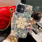 Sunflower Holder Hand-set Diamond PC Phone Case, For iPhone 12 Pro Max, For iPhone 12 Pro, For iPhone 12 mini, For iPhone 11 Pro Max, For iPhone 11, For iPhone 7 / 8