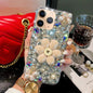 Sunflower Holder Hand-set Diamond PC Phone Case, For iPhone 12 Pro Max, For iPhone 12 Pro, For iPhone 12 mini, For iPhone 11 Pro Max, For iPhone 11, For iPhone 7 / 8