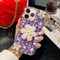 Sunflower Holder Hand-set Diamond PC Phone Case, For iPhone 12 Pro Max, For iPhone 12 Pro, For iPhone 12 mini, For iPhone 11 Pro Max, For iPhone 11, For iPhone 7 / 8