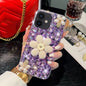 Sunflower Holder Hand-set Diamond PC Phone Case, For iPhone 12 Pro Max, For iPhone 12 Pro, For iPhone 12 mini, For iPhone 11 Pro Max, For iPhone 11, For iPhone 7 / 8