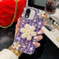 Sunflower Holder Hand-set Diamond PC Phone Case, For iPhone 11 Pro, For iPhone XR, For iPhone XS Max, For iPhone 7 Plus / 8 Plus
