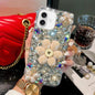 Sunflower Holder Hand-set Diamond PC Phone Case, For iPhone 17e / 16e, For iPhone 16 Pro Max, For iPhone 16 Pro, For iPhone 16 Plus, For iPhone 16, For iPhone 15 Pro Max