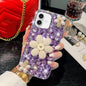 Sunflower Holder Hand-set Diamond PC Phone Case, For iPhone 17e / 16e, For iPhone 16 Pro Max, For iPhone 16 Pro, For iPhone 16 Plus, For iPhone 16, For iPhone 15 Pro Max