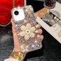 Sunflower Holder Hand-set Diamond PC Phone Case, For iPhone 17e / 16e, For iPhone 16 Pro Max, For iPhone 16 Pro, For iPhone 16 Plus, For iPhone 16, For iPhone 15 Pro Max