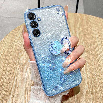 Gradient Glitter Immortal Flower Ring All-inclusive Phone Case