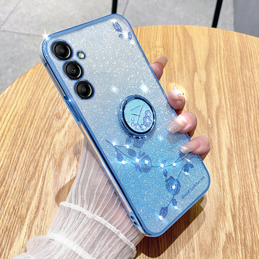 Gradient Glitter Immortal Flower Ring All-inclusive Phone Case, For Samsung Galaxy S25 5G, For Samsung Galaxy S25+ 5G, For Samsung Galaxy S25 Ultra 5G, For Samsung Galaxy S24 FE 5G, For Samsung Galaxy S24 Ultra 5G, For Samsung Galaxy S24+ 5G