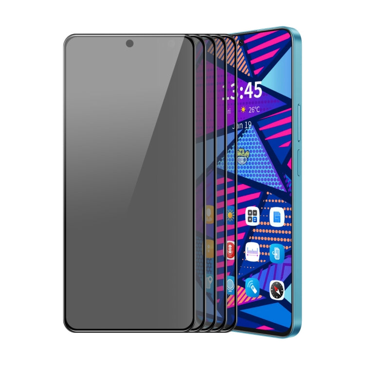 5pcs ENKAY Hat-Prince 28 Degree Anti-peeping Privacy Silk Screen Tempered Glass Film, For Redmi K90, For Redmi K90 Pro Max, For Redmi Note 15 Pro 5G Global 163.6mm, For Xiaomi Redmi 14C, For Redmi 13, For Xiaomi Poco F6, For Xiaomi Poco F6 Pro         ...