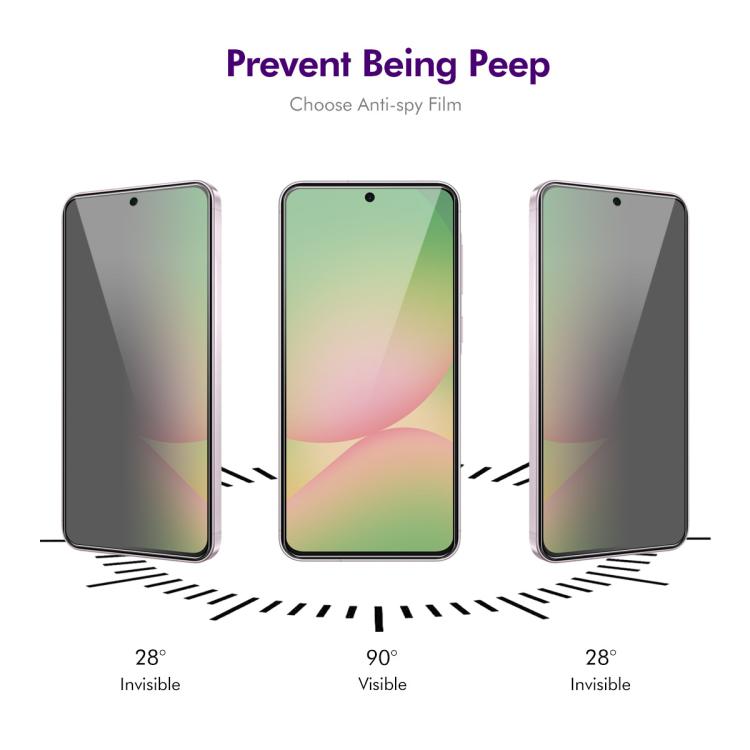 2pcs ENKAY Hat-Prince 28 Degree Anti-peeping Privacy Tempered Glass Film, For Galaxy S26 FE 5G, For Galaxy S26+ 5G, For Galaxy S26 Ultra 5G, For Galaxy S26 5G, For Galaxy A27 5G, For Galaxy S25 FE 5G, For Galaxy A07 4G, For Galaxy A17 5G               ...