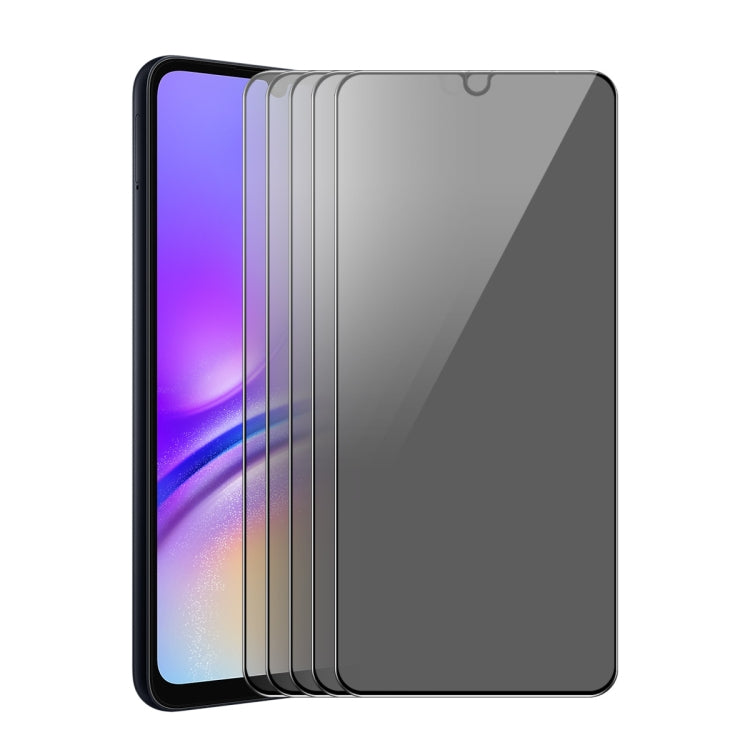 5pcs ENKAY Hat-Prince 28 Degree Anti-peeping Privacy Tempered Glass Film, For Samsung Galaxy A15 4G / 5G, For Samsung Galaxy A05 / A05s, For Samsung Galaxy F34 5G / M54 5G