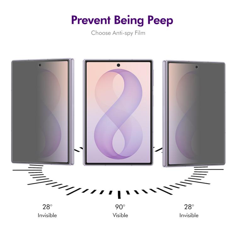 ENKAY Hat-Prince 28 Degree Anti-peeping Privacy Tempered Glass Film, For Galaxy Z Fold8 5G Outer Screen, For Galaxy Z Fold8 Ultra 5G Outer Screen, For Galaxy Z Flip8 5G Outer Screen, For Samsung Galaxy A27 5G, For Samsung Galaxy S25 FE 5G              ...