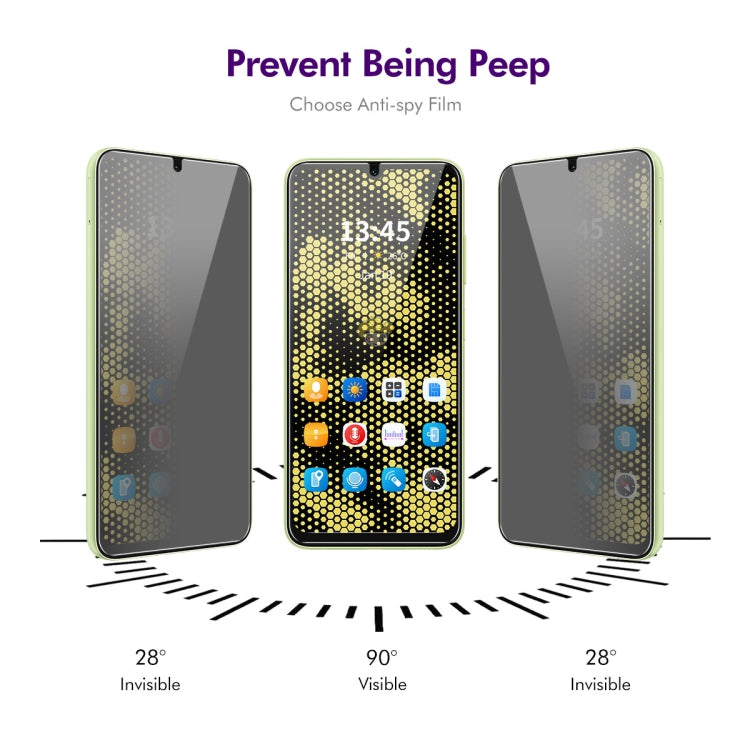 2pcs ENKAY Hat-Prince 28 Degree Anti-peeping Privacy Tempered Glass Film, For Samsung Galaxy F15 / M15, For Samsung Galaxy A15 4G / 5G, For Samsung Galaxy A05 / A05s, For Samsung Galaxy F34 5G / M54 5G