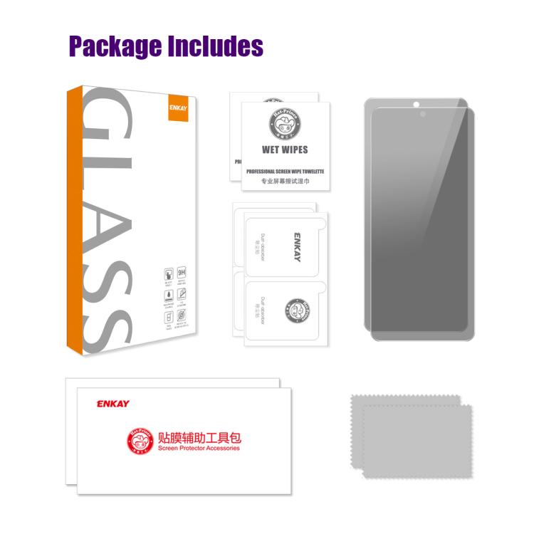 2pcs ENKAY Hat-Prince 28 Degree Anti-peeping Privacy Tempered Glass Film, For Samsung Galaxy A27 5G, For Samsung Galaxy S25 FE 5G, For Samsung Galaxy A07 4G, For Samsung Galaxy A17 5G, For Samsung Galaxy A26 5G, For Samsung Galaxy A16 5G               ...
