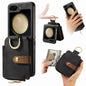 Retro Ring Vertical Zipper Wallet Phone Case, For Galaxy Z Flip8 5G, For Galaxy Z Flip7 5G, For Galaxy Z Flip6