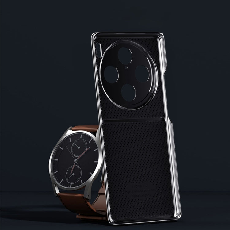 Electroplating Plain-leather All-inclusive Shockproof Phone Case, For vivo X100 Pro, For vivo X100