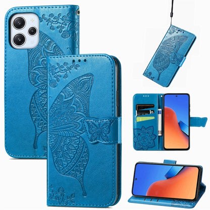 Butterfly Love Flower Embossed Leather Phone Case