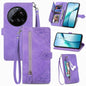 Embossed Flower Zipper Leather Phone Case, For Xiaomi 15T Pro, For Xiaomi 15T, For Xiaomi 15 Ultra, FOr Redmi Turbo 4