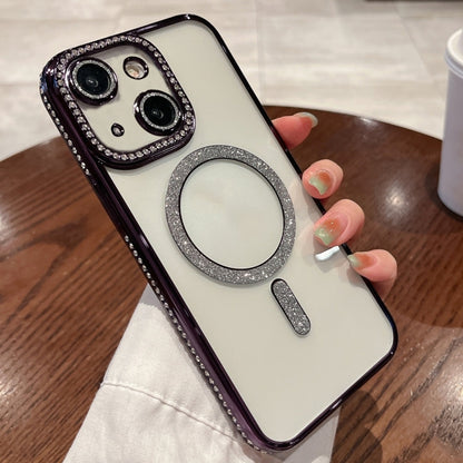 Diamond Plated MagSafe TPU Phone Case, For iPhone 15, For iPhone 14 Plus, For iPhone 14, For iPhone 14 Pro