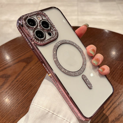 Diamond Plated MagSafe TPU Phone Case, For iPhone 15, For iPhone 14 Plus, For iPhone 14, For iPhone 14 Pro