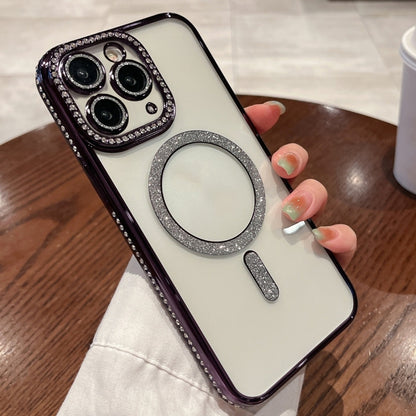 Diamond Plated MagSafe TPU Phone Case, For iPhone Air, For iPhone 16 Pro Max, For iPhone 16 Pro, For iPhone 16 Plus