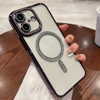 Diamond Plated MagSafe TPU Phone Case, For iPhone Air, For iPhone 16 Pro Max, For iPhone 16 Pro, For iPhone 16 Plus