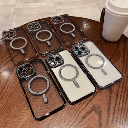 Diamond Plated MagSafe TPU Phone Case, For iPhone 15, For iPhone 14 Plus, For iPhone 14, For iPhone 14 Pro