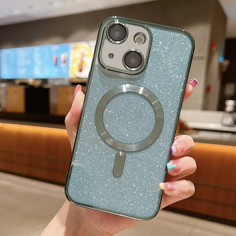 Glitter Electroplating MagSafe TPU Phone Case, For iPhone 15, For iPhone 14 Plus, For iPhone 14