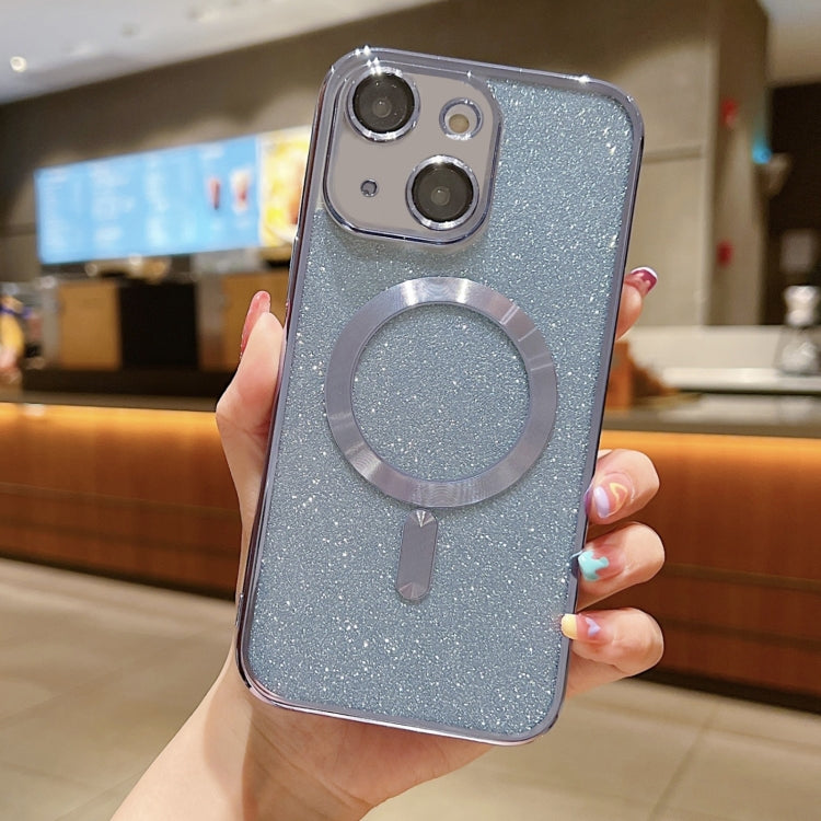 Glitter Electroplating MagSafe TPU Phone Case, For iPhone 15, For iPhone 14 Plus, For iPhone 14