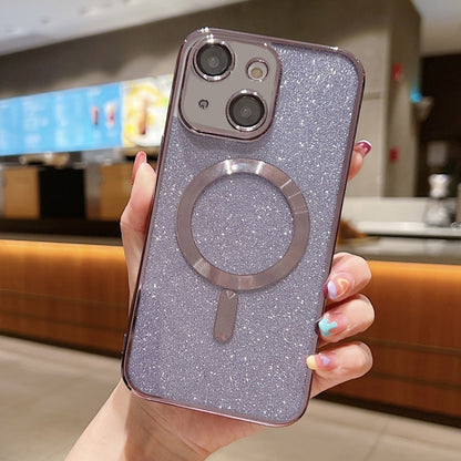 Glitter Electroplating MagSafe TPU Phone Case, For iPhone 13 Pro Max, For iPhone 13 Pro, For iPhone 13
