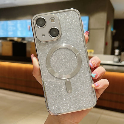 Glitter Electroplating MagSafe TPU Phone Case, For iPhone 13 Pro Max, For iPhone 13 Pro, For iPhone 13