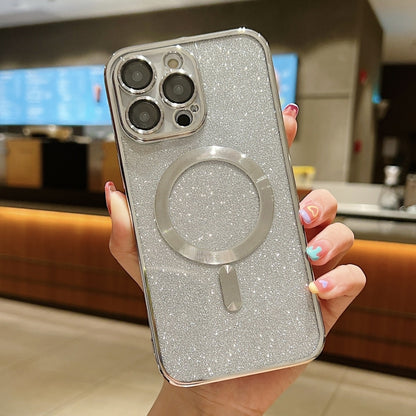 Glitter Electroplating MagSafe TPU Phone Case, For iPhone 12, For iPhone 12 Pro Max, For iPhone 12 Pro