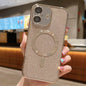 Glitter Electroplating MagSafe TPU Phone Case, For iPhone 16 Pro, For iPhone 16 Plus, For iPhone 16
