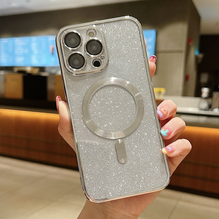 Glitter Electroplating MagSafe TPU Phone Case, For iPhone 16 Pro, For iPhone 16 Plus, For iPhone 16
