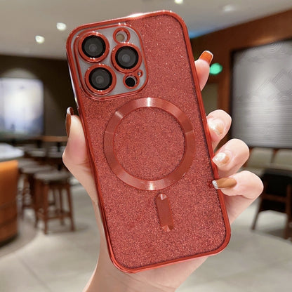 Glitter Electroplating MagSafe TPU Phone Case, For iPhone 16 Pro, For iPhone 16 Plus, For iPhone 16