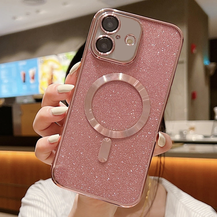 Glitter Electroplating MagSafe TPU Phone Case, For iPhone 16 Pro, For iPhone 16 Plus, For iPhone 16