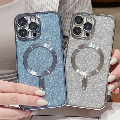 Glitter Electroplating MagSafe TPU Phone Case, For iPhone 12, For iPhone 12 Pro Max, For iPhone 12 Pro