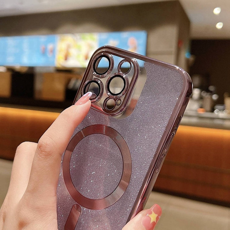Glitter Electroplating MagSafe TPU Phone Case, For iPhone 16 Pro, For iPhone 16 Plus, For iPhone 16