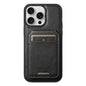 Suteni H15 MagSafe Oil Eax Leather Detachable Wallet Back Phone Case, For iPhone 16, For iPhone 15 Pro Max, For iPhone 15 Pro, For iPhone 15 Plus