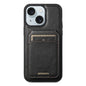 Suteni H15 MagSafe Oil Eax Leather Detachable Wallet Back Phone Case, For iPhone 15, For iPhone 14 Plus, For iPhone 14, For iPhone 14 Pro