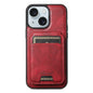 Suteni H15 MagSafe Oil Eax Leather Detachable Wallet Back Phone Case, For iPhone 15, For iPhone 14 Plus, For iPhone 14, For iPhone 14 Pro
