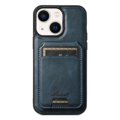 Suteni H15 MagSafe Oil Eax Leather Detachable Wallet Back Phone Case, For iPhone 14 Pro Max, For iPhone 13 Pro Max, For iPhone 13 Pro, For iPhone 13
