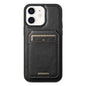 Suteni H15 MagSafe Oil Eax Leather Detachable Wallet Back Phone Case, For iPhone 13 Pro, For iPhone 13, For iPhone 12, For iPhone 12 Pro Max
