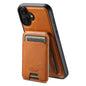 Suteni H15 MagSafe Oil Eax Leather Detachable Wallet Back Phone Case, For iPhone Air, For iPhone 16 Pro Max, For iPhone 16 Pro, For iPhone 16 Plus