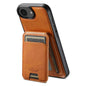 Suteni H15 MagSafe Oil Eax Leather Detachable Wallet Back Phone Case, For iPhone 17e / 16e, For iPhone 17 Pro Max, For iPhone 17 Pro, For iPhone 17