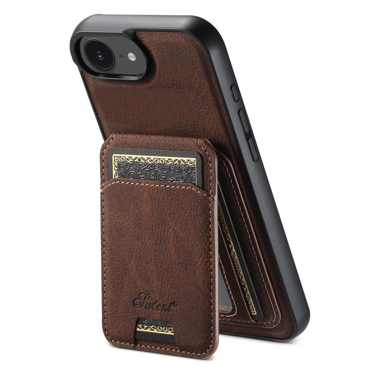 Suteni H16 Litchi Texture Leather Detachable Wallet Back Phone Case, For iPhone 17e / 16e, For iPhone 17 Pro Max, For iPhone 17 Pro, For iPhone 17, For iPhone Air, For iPhone 16 Pro Max