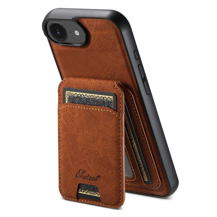 Suteni H16 Litchi Texture Leather Detachable Wallet Back Phone Case, For iPhone 17e / 16e, For iPhone 17 Pro Max, For iPhone 17 Pro, For iPhone 17, For iPhone Air, For iPhone 16 Pro Max