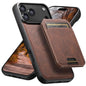 Suteni H16 Litchi Texture Leather Detachable Wallet Back Phone Case, For iPhone 18, For iPhone 18 Pro, For iPhone 18 Pro Max, For iPhone 17 Pro Max, For iPhone 17 Pro, For iPhone 17