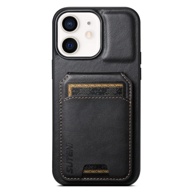 Suteni H02 Leather Wallet Stand Back Phone Case, For iPhone 11, For iPhone 11 Pro, For iPhone X / XS, For iPhone XR, For iPhone XS Max, For iPhone 17e / 16e, For iPhone 12 / 12 Pro