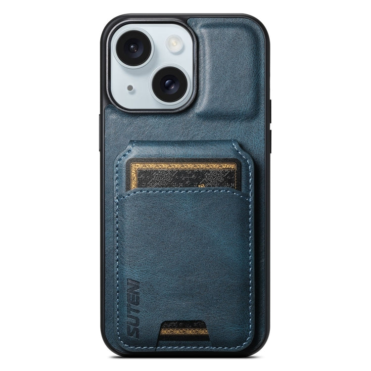 Suteni H02 Leather Wallet Stand Back Phone Case, For iPhone 16, For iPhone 15 Pro Max, For iPhone 15 Pro, For iPhone 15 Plus, For iPhone 15, For iPhone 14 Plus, For iPhone 14, For iPhone 14 Pro