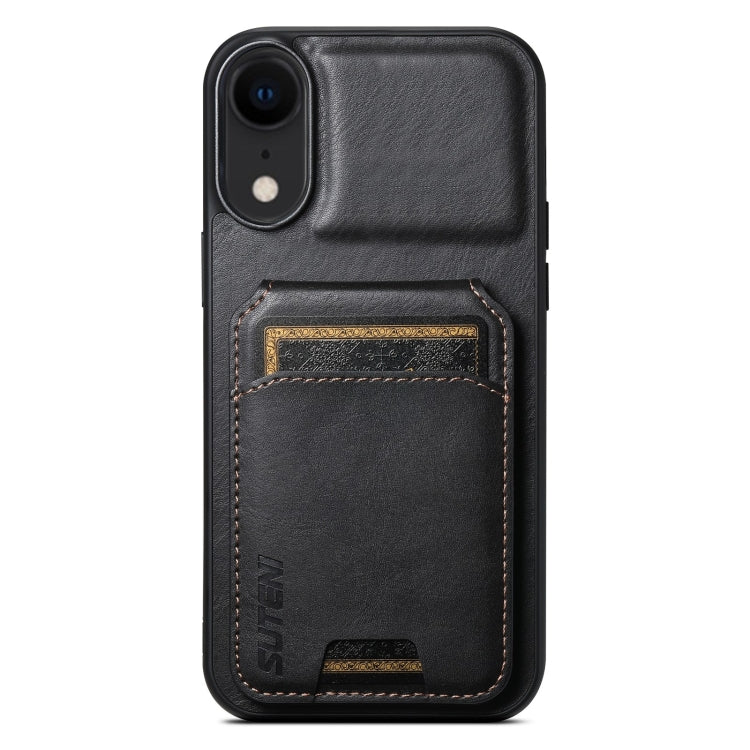 Suteni H02 Leather Wallet Stand Back Phone Case, For iPhone 11, For iPhone 11 Pro, For iPhone X / XS, For iPhone XR, For iPhone XS Max, For iPhone 17e / 16e, For iPhone 12 / 12 Pro
